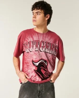 Boxy Rutgers Scarlet Knights Grafik-T-Shirt