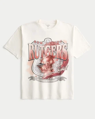 Boxy Rutgers University Graphic Tee