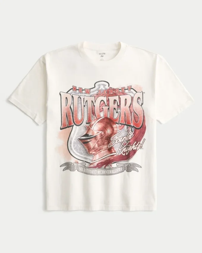 Boxy Rutgers University Graphic Tee Boxy Rutgers University Graphic Tee