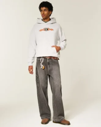 Boxy Shelby Cobra Graphic Hoodie