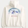 Boxy St. Anton Ski Graphic Hoodie