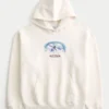 Boxy St. Anton Ski Graphic Hoodie
