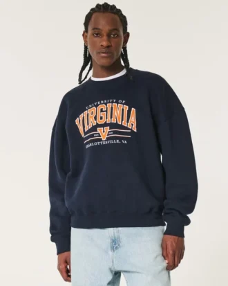 Boxy-Sweatshirt mit Grafik der University of Virginia