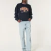 Boxy-Sweatshirt mit Grafik der University of Virginia Boxy-Sweatshirt mit Grafik der University of Virginia
