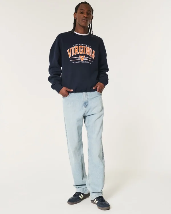 Boxy-Sweatshirt mit Grafik der University of Virginia Boxy-Sweatshirt mit Grafik der University of Virginia