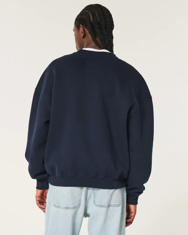 Boxy-Sweatshirt mit Grafik der University of Virginia Boxy-Sweatshirt mit Grafik der University of Virginia