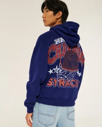 Boxy Syracuse University Orange Graphic Hoodie