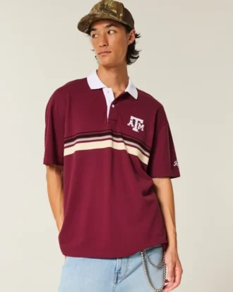 Boxy Texas A&M University Grafik-Polo