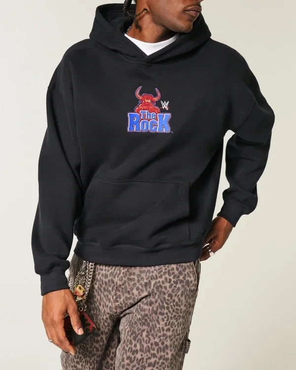 Boxy The Rock Graphic Hoodie Boxy The Rock Graphic Hoodie