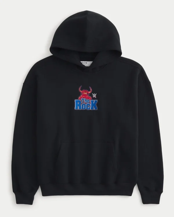 Boxy The Rock Graphic Hoodie Boxy The Rock Graphic Hoodie
