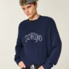Boxy Tokyo Graphic Crew Sweater Boxy Tokyo Graphic Crew Sweater