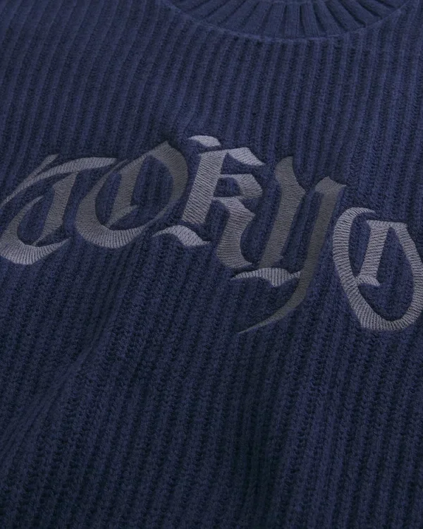 Boxy Tokyo Graphic Crew Sweater Boxy Tokyo Graphic Crew Sweater