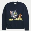 Boxy Tom und Jerry Grafik-Pullover