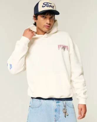 Boxy University of Arizona Wildcats Grafik-Hoodie