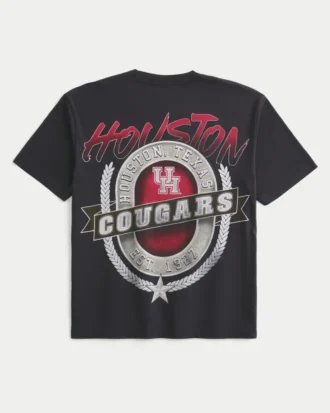 Boxy University of Houston Cougars Grafik-T-Shirt