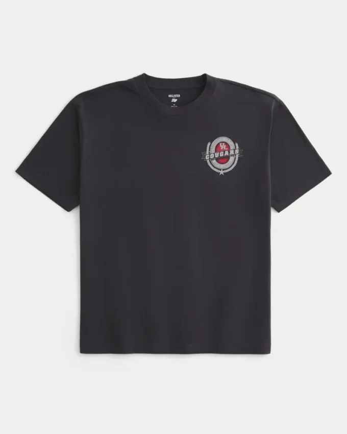 Boxy University of Houston Cougars Grafik-T-Shirt