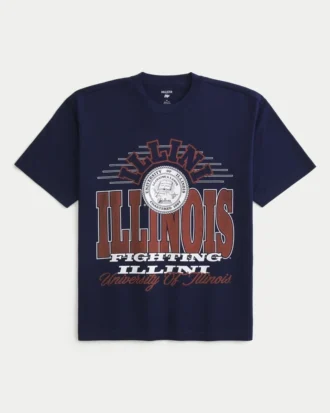 Boxy University of Illinois Graphic Tee