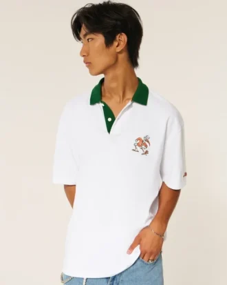 Boxy University of Miami Hurricanes Grafik-Polo