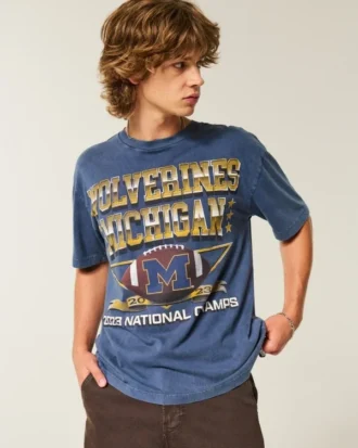 Boxy University of Michigan Wolverines Grafik-T-Shirt