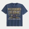 Boxy University of Michigan Wolverines Grafik-T-Shirt