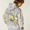 Boxy University of Michigan Wolverines Graphic Camo Hoodie