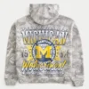 Boxy University of Michigan Wolverines Graphic Camo Hoodie