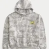 Boxy University of Michigan Wolverines Graphic Camo Hoodie