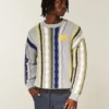 Boxy University of Michigan Wolverines Graphic Crew Sweater