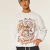 Boxy University of Minnesota Golden Gophers Graphic Crew Sweatshirt