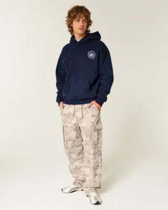 Boxy University of North Carolina at Chapel Hill Tar Heels Grafik-Hoodie