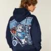 Boxy University of North Carolina at Chapel Hill Tar Heels Grafik-Hoodie