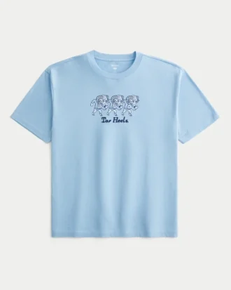 Boxy University of North Carolina at Chapel Hill Tar Heels Grafik-T-Shirt