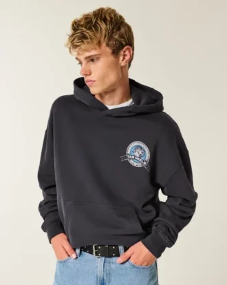 Boxy University of North Carolina Tar Heels Grafik-Hoodie