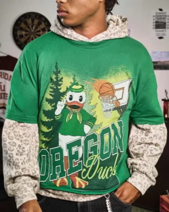 Boxy University of Oregon Ducks Grafik-T-Shirt