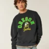Boxy University of Oregon Ducks Graphic Crew Sweatshirt Boxy University of Oregon Ducks Graphic Crew Sweatshirt