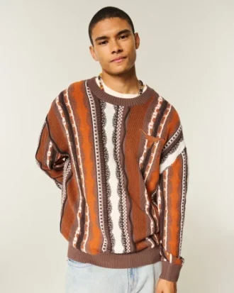 Boxy University of Texas at Austin Longhorns Graphic Crew Sweater