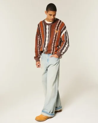 Boxy University of Texas at Austin Longhorns Graphic Crew Sweater