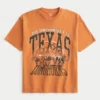Boxy University of Texas Longhorns Grafik-T-Shirt