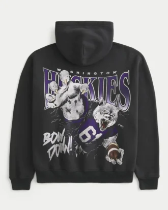 Boxy University of Washington Huskies Grafik-Hoodie