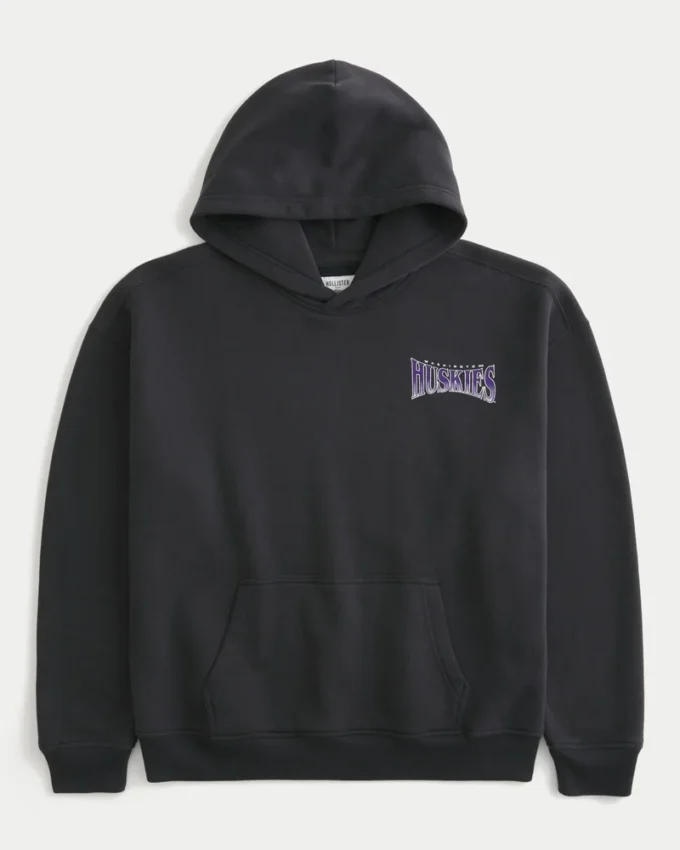 Boxy University of Washington Huskies Grafik-Hoodie Boxy University of Washington Huskies Grafik-Hoodie