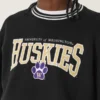 Boxy University of Washington Huskies Graphic Crew Sweatshirt Boxy University of Washington Huskies Graphic Crew Sweatshirt