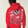 Boxy University of Wisconsin Badgers Grafik-Hoodie