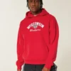 Boxy University of Wisconsin Badgers Grafik-Hoodie
