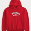 Boxy University of Wisconsin Badgers Grafik-Hoodie