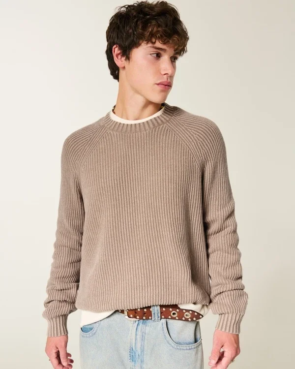 Boxy Washed Crew Sweater Boxy Washed Crew Sweater