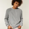 Boxy Washed Crew Sweater Boxy Washed Crew Sweater