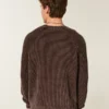 Boxy Washed Crew Sweater