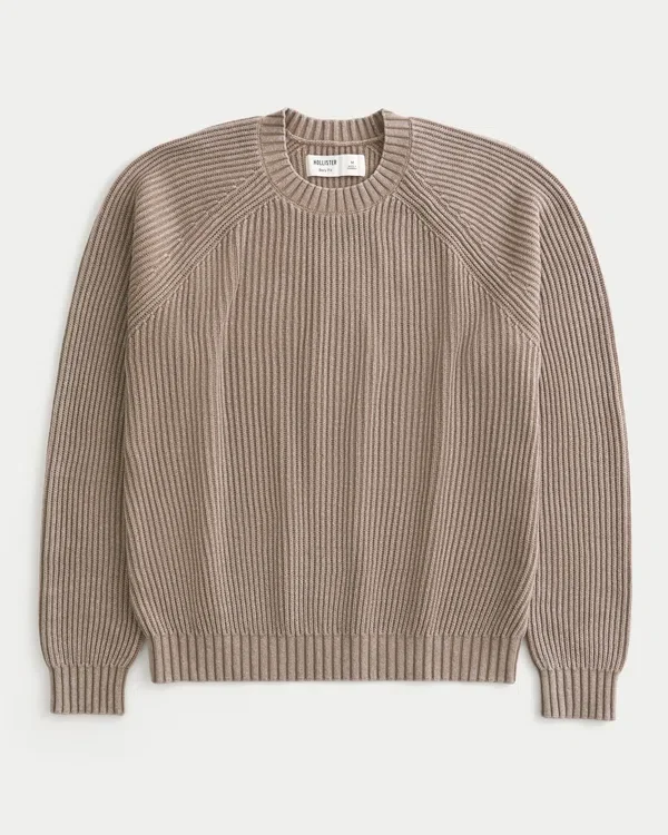 Boxy Washed Crew Sweater Boxy Washed Crew Sweater