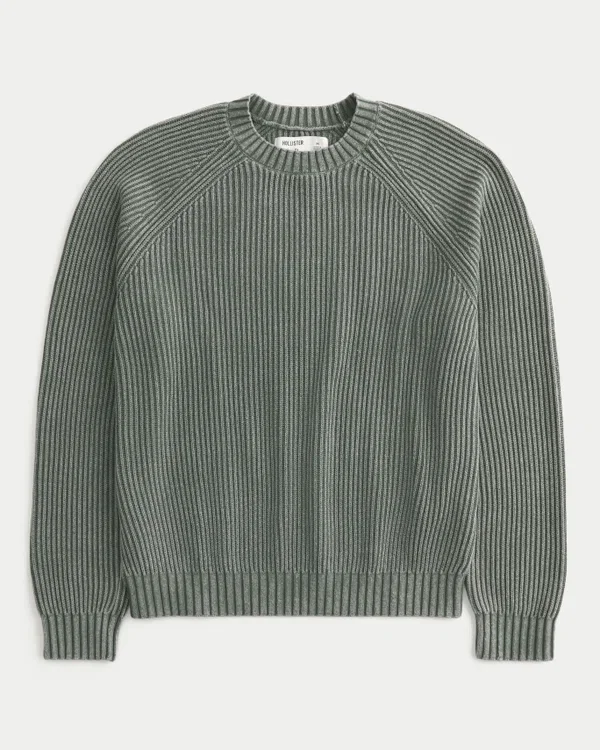 Boxy Washed Crew Sweater Boxy Washed Crew Sweater