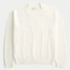Boxy Washed Crew Sweater